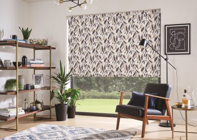 Roller Blind Bamboo Pacific pattern living room